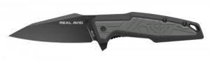 Real Avid, RAV-1, Folding Knife, Plain Edge, Matte Finish, Green and Black - RAV-1