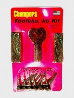 Chompers Skirted Football Jig Kit - FBJK001