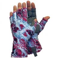 Glacier Glove Islamorada Fingerless Sun Gloves - Pink Camo - XL - 079PK XL PNK