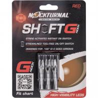 Nockturnal Lighted G-Nocks Red 3 pk. - NT-813