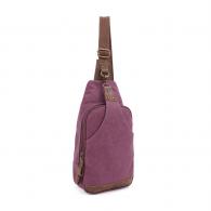 Jessie & James Glacier Canvas Sling Shoulder Concealed Backpack - Wine - SMC52093 WN