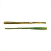 LiveTarget ICT 4.5" Finesse Worm, Brown / Chartreuse, 10/pack - FWRM114SK1002
