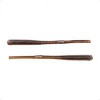 LiveTarget ICT 4.5" Finesse Worm, Brown / Black, 10/pack - FWRM114SK1026