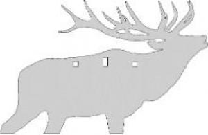 Birchwood Casey AR500 3/8" Silhouette Plate Target 3-Hole Elk - BC-47700