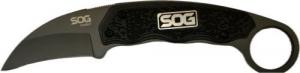 SOG Gambit Blackout Fixed Knife 2-3/5" Sheepsfoot Blade Black - SOG-GB1002-CP