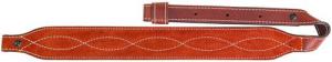 AA&E Leathercraft Light Rust Suede Leather Long Taper Gunsling, White Figure-8 Stitching - 8502004 280