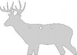 Birchwood Casey Ar500 3/8" Steel Centerfire Silhouette Target - BC-47702