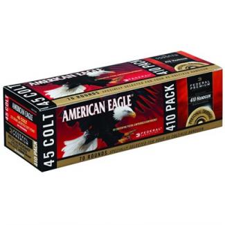Federal Ammo Combo 50rd-45C 225gr JSP 20rd-410 2.5" #000 (70 rounds per box)