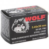 Wolf Polyformance 5.45x39 69gr FMJ 30/bx (30 rounds per box)