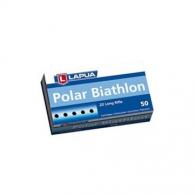 Lapua Polar Biathlon Lead Round Nose 22 Long Rifle Ammo 40 gr 50 Round Box - 420166