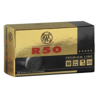 RWS .22 LR R50 40gr LRN C Class 50/bx (50 rounds per box)