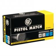RWS .22 LR Pistol Match 40gr 50/bx (50 rounds per box) - WAL2132443