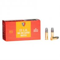 Fiocchi Exacta Pistol Super Match .22 LR  40gr RN 50/bx (50 rounds per box) - FI22SM300