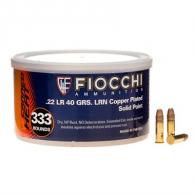 Fiocchi Shooting Dynamics .22 LR  40gr CPSP 333/can (333 rounds per box)