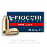 FIO PST DYN 9MM 115 JHP 50 - 9APHP FIO PST DYN 9MM 115 JHP 50 - 9APHP
