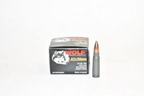 WOLF 7.62X39 122gr. FMJ 20ct Box