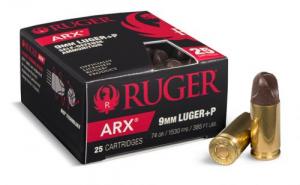 Ruger Ammo 9mm Luger 74gr ARX 25/Bx