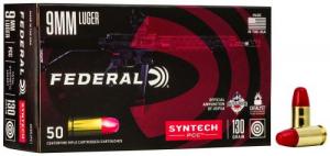 Main product image for Federal American Eagle  Total Syntech Jacket Flat Nose 9mm Ammo 130 gr 50 Round Box