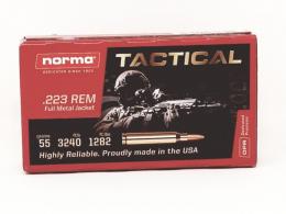 Norma Ammo .223 Remington 55gr FMJ 20/Box - 295040020