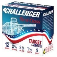 Challenger Target Load 12 GA 2 3/4dr. 1 1/8 oz. #9 250rd case - 40019