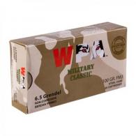 Wolf Military Classic Full Metal Jacket 6.5 Grendel Ammo 20 Round Box - MC65GRENFMJ