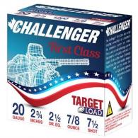 Main product image for Challenger Target Load 20 GA 2 1/2dr. 7/8oz. #7.5 250rd case