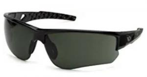 Atwater Forest Gray H2x Anti-Fog Lens W/ Blk, Silver Frames