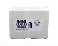 SS Cast 38 Cal 358 158gr RN Lead Bullets 500Box
