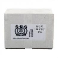 SNS Casting Cast 38 Caliber (.358") 158gr Semi-Wadcutter Lead 500/Box - SS38158SWC