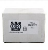 S&S Cast 45 Cal (.452") 200gr RNFP Lead Bullets 500/Box - SS45LC200RNFP S&S Cast 45 Cal (.452") 200gr RNFP Lead Bullets 500/Box - SS45LC200RNFP
