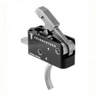 TriggerTech AR15 Competitive Curved SS/Black Two Stage Trigger - AR0-TBS-33-NNC