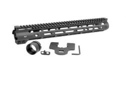 Brownells AR-15 Wrenchman 14" M-LOK Handguard Lightweight Black - MI-SLH14-BROWNE