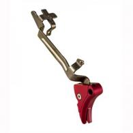 LWD ULTIMATE ADJUSTABLE TRIGGER W/ TRIGGER BAR 10/45 RED - LWD-UAT-A-RED-1
