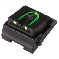 Williams Guns Sight Company Rifle Adjustable Fiber Optic 1/4" WGOS Rear Sight Green - 60218