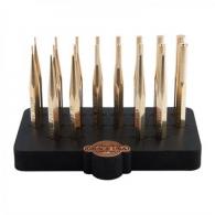 20 PIECE BRASS PUNCH SET W/BENCH BLOCK - BP-20S-BB