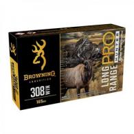 Browning Long Range Pro Hunter 308 Winchester 165GR Sierra Tipped GameKing 20/Box - B192503082