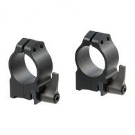 Warne 30MM Medium Quick Detach Matte Black Rings For Ruger Blackhawk/Redhawk - 14RLM