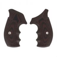VZ Grips S&W N-Frame Tac Diamond Round Butt Grip - Black Cherry - NF-TD-C-RB