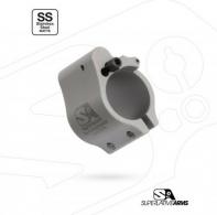 AR-15 ADJUSTABLE GAS BLOCK .750" CLAMP ON Stainless Matte Finish - SABO-DI-750CS
