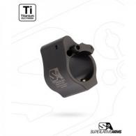 Superlative Arms AR-15 Solid Titanium Adjustable Gas Block .936" Black - SABO-DI-936SDT