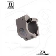 Superlative Arms AR-15 Clamp On Titanium Adjustable Gas Block .875" Gray - SABO-DI-875CGT Superlative Arms AR-15 Clamp On Titanium Adjustable Gas Block .875" Gray - SABO-DI-875CGT