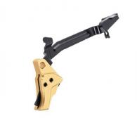 Tyrant Designs ITTS Trigger w/Trigger Bar for Glock G3/G4 Gold/Black Screw - TD-GTRIG-3-4-GO