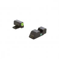 Ameriglo i-Dot Sight Set LumiGreen Outline for FN High Power Black - FN-301 Ameriglo i-Dot Sight Set LumiGreen Outline for FN High Power Black - FN-301