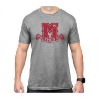 Magpul University Blend T-Shirt Gray And Red Medium - MAG1232-030-M