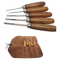 V&U CHISEL CARVING SET CHECKERING & RESORATION W/CASE 5PC - 5PCGUNSTOCKWOOD