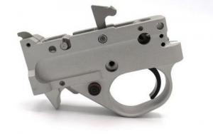 Kidd Two Stage Trigger Unit for 10/22 Silver Black Curved Extended - KIDD-TG2-S-BC-X