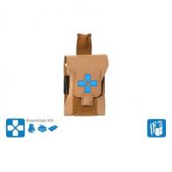 Blue Force Gear Micro Trauma Kit NOW! Nano Essential Supplies - Coyote Brown - TKN-NANO-ESS-CB