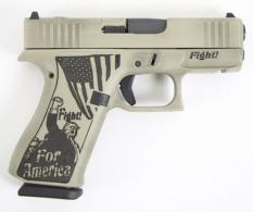 Glock 43X MOS Distressed Verde Trump 9mm Semi-Auto 3.4" 10 RD HS9 - PX4350201FRMOS/HS9