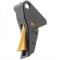 Tyrant Designs I.T.T.S. Trigger for Springfield Echelon Black W/Gold Screw - TD-ECHETRIG-BLK