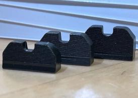 Brownells 3XL-Tall Black Sight Set Serrated .365"F/.451"R for Glock - GL-856